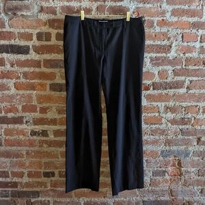 Calvin Klein Size 12 Black Straight Leg Slack Trouser Pants‎